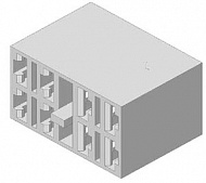 Колодка 1/20671/80 клавишного переключателя  (8-ми клеммовая гнездовая серии 6,3)