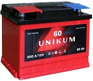 60Ач Аккумулятор UNIKUM прямая полярность