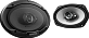 Колонки автомобильные Kenwood KFC-S6966, 6х9, коаксиальные трёхполосные, 2 шт.
