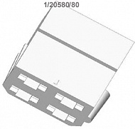Колодка 1/20580/80 4-х клеммовая гнездовая серии 6,3 (под магнитолу)