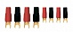 Клемма MYSTERY 8GA Spade terminals (2 черные + 2 красные)