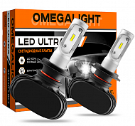 Лампа LED Omegalight Ultra  HB3  (с обманкой)  2500 lm (1 шт)